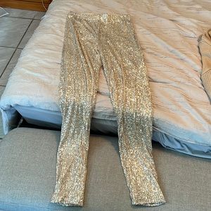 Sequin pants. Worn once